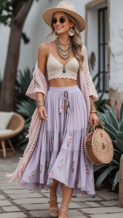 Летняя мода-2025. Стиль бохо