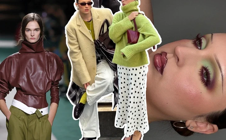 Бордо + оливковый: самый красивый дуэт ноября, который выглядит дорого