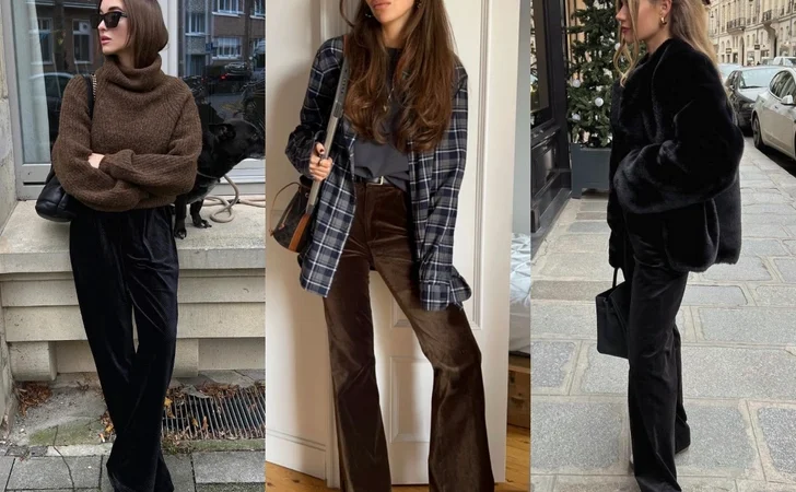 Эти велюровые брюки заменят вам джинсы на зиму: где купить и как правильно стилизовать