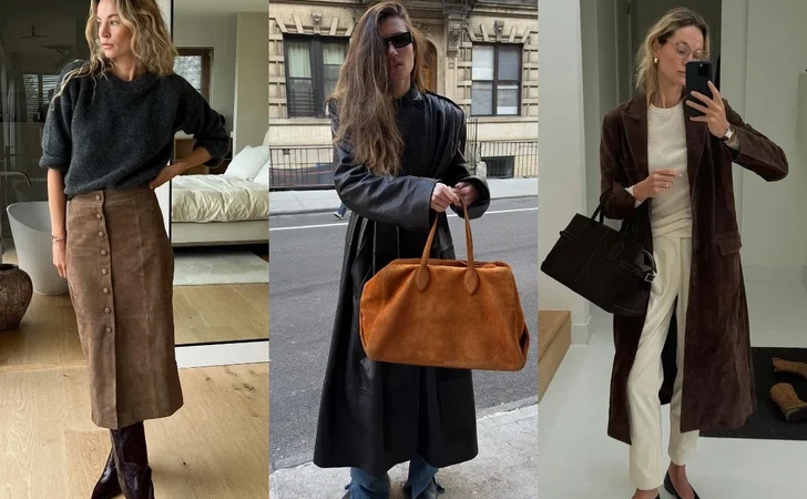 Как носить замшу в зимнем сезоне — 5 самых выигрышных сочетаний