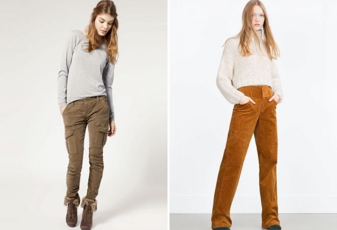 С чем носить вельветовые брюки: стильные и удобные образы с вельветовыми штанами – фотоподборка и видео