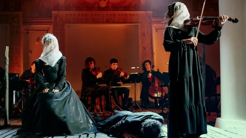 Глафира Тарханова, Марина Зудина, Любовь Толкалина и другие на премьере спектакля-байопика «Вивальди Superstar»