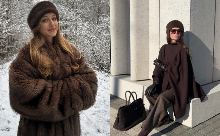 Как выглядит самая модная меховая повязка зимы