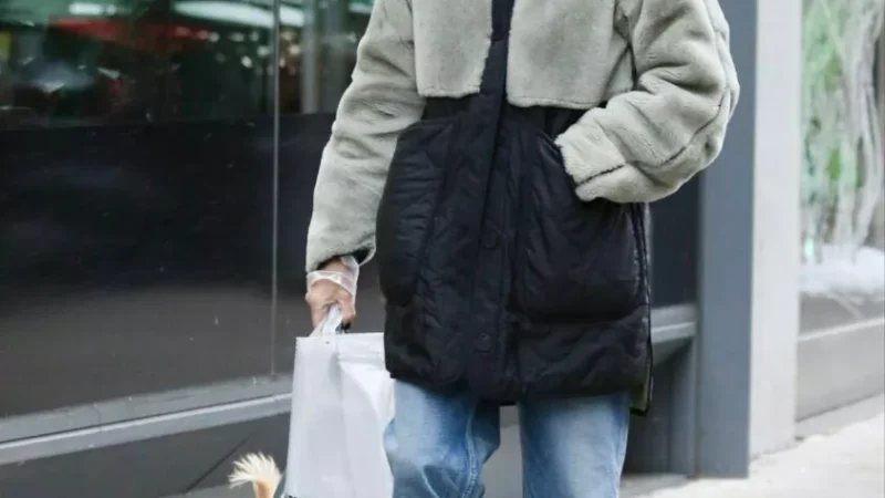 Наоми Уоттс замечена на прогулке с собакой в Нью-Йорке